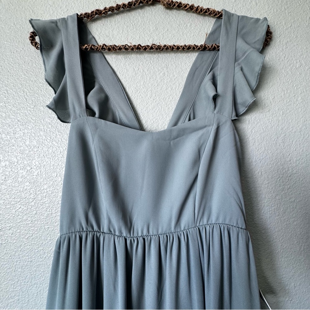 Show Me Your Mumu Small Silver Sage June Maxi, Prom, Bridesmaid, Maternity New - Picture 6 of 16